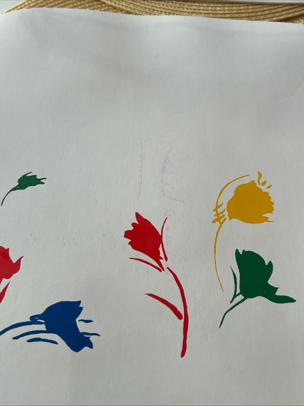 VTG Original 1970s Marimekko Vinyl-Covered Foam Placemats (4) Tulip Motif Color